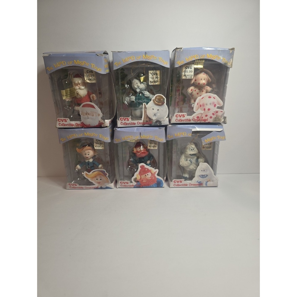 Rudolph Island Of Misfit Toys Ornament Lot of 6 CVS Enesco Christmas Rare